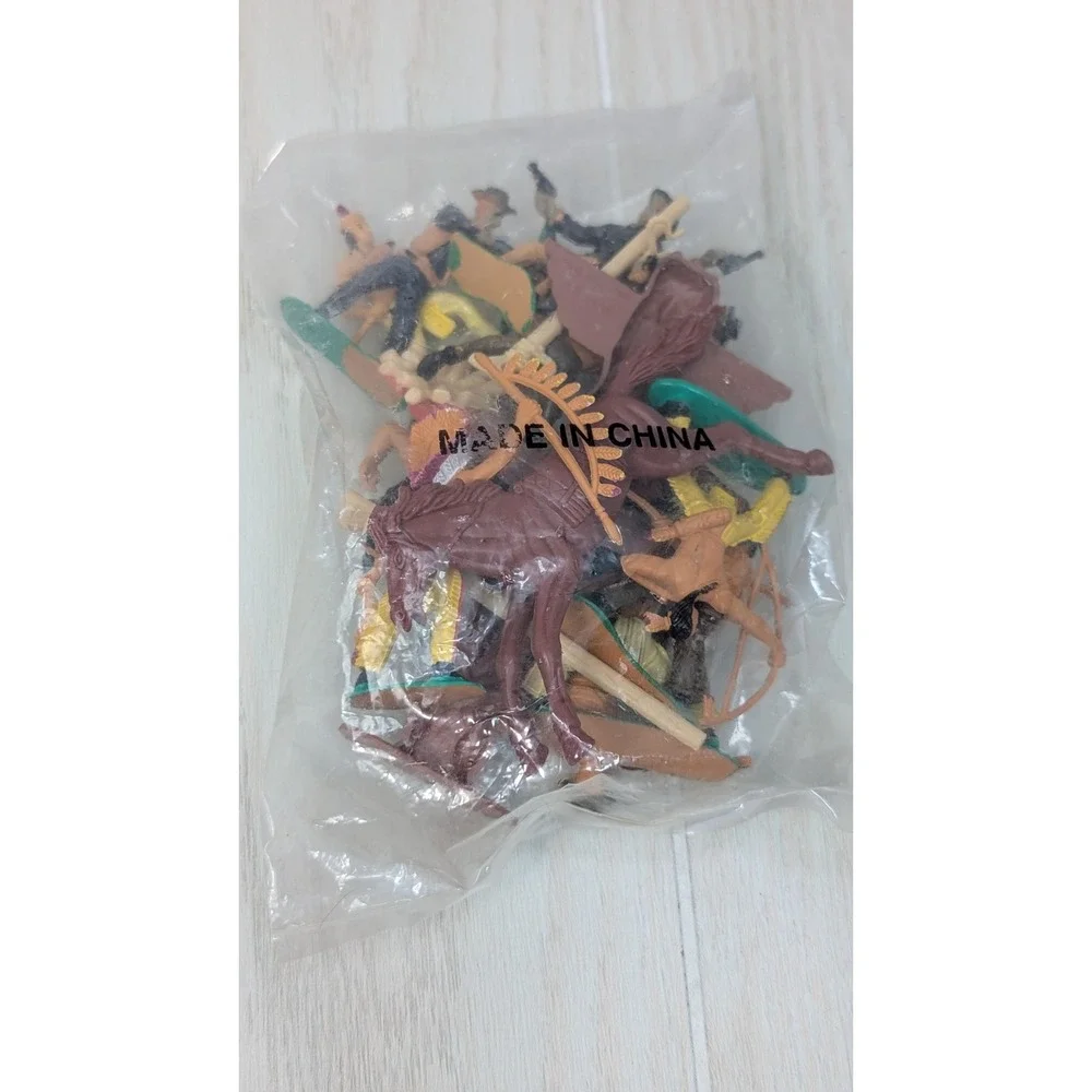 Learning Express Cowboys and Indians Figures Set Cake‎ toppers diorama